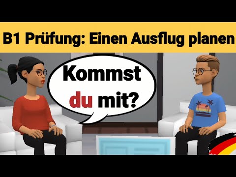 Видео: Устный экзамен по немецкому языку B1 | Планируйте что-нибудь вместе/диалог | Часть 3: Экскурсия