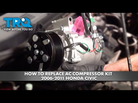 Видео: Как заменить комплект компрессора кондиционера Honda Civic 2006-2011