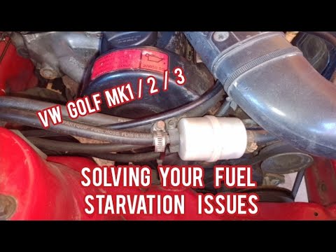 Видео: GOLF MK1. КАК РЕШИТЬ ПРОБЛЕМЫ С НЕХВАТЫВАНИЕМ ТОПЛИВА, ЗАГЛОХАНИЕМ И ВЫКЛЮЧЕНИЕМ ДВИГАТЕЛЯ.#golfm...
