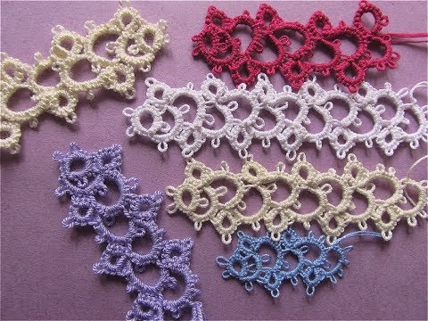 Видео: Фриволите иглой. Кружевная дорожка.
