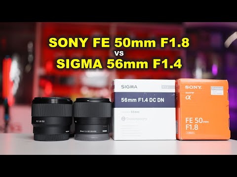 Видео: Обзор Sony SEL50F18F 50mm f1.8 FE vs Sigma 56mm f1.4 DC DN  на Sony A6400