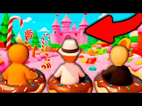 Видео: Пластилиновый Мир Майнкрафт! Мир Из СЛАДОСТЕЙ! Нуб и про! Minecraft! #2 Human: Fall Flat