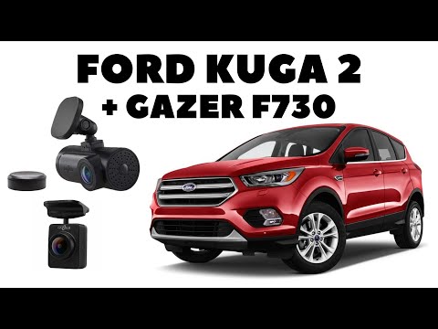 Видео: Ford Kuga 2 Установка видеорегистратора Gazer F730.
