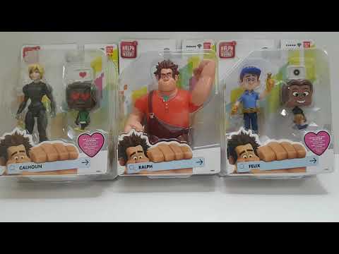 Видео: Фигурки из мультфильма Ральф против интернета Ralf, Felix, Calhoun