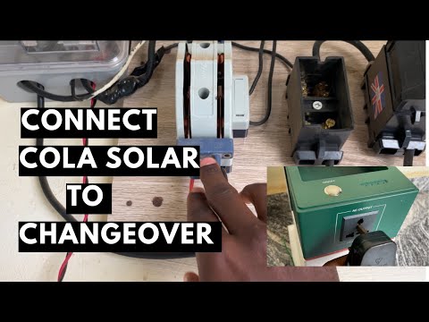 Видео: Как подключить солнечный генератор Cola к переключателю для электроснабжения всей квартиры