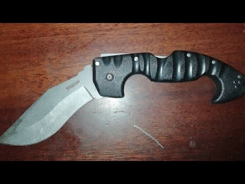 Видео: Cold Steel Spartan реплика, краштест, не повторять!!!