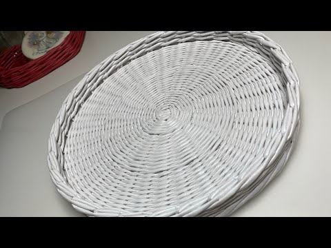 Видео: Плетеный миниподнос