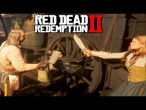 Видео: Сумасшедшая Крикливая Бабёнка - RED DEAD REDEMPTION Прохождение #16