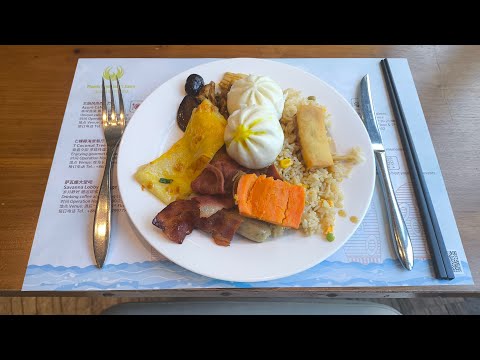 Видео: Первый завтрак в Китае, в отеле Phoenix Island Resort Sanya 5*