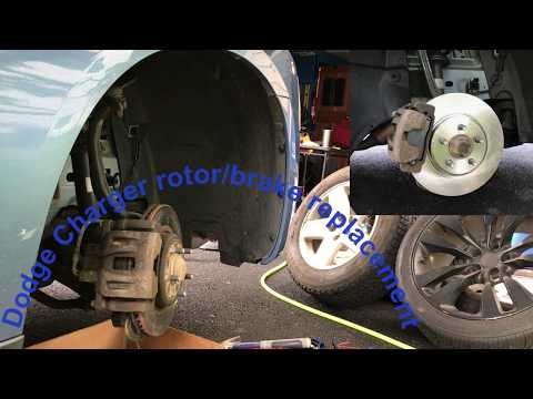 Видео: Установка/снятие/замена передних тормозных колодок Dodge Charger 2007 года выпуска (модели 06-10)