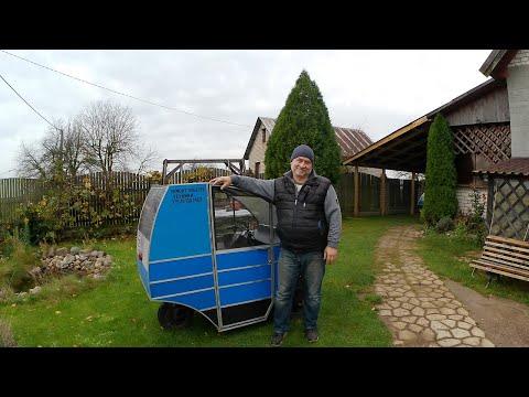 Видео: Белорусский электро веломобиль - испытания после ремонта