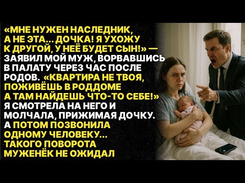 Видео: Муж бросил меня потому что я родила ему дочку! Но он не ожидал, что я сделаю..