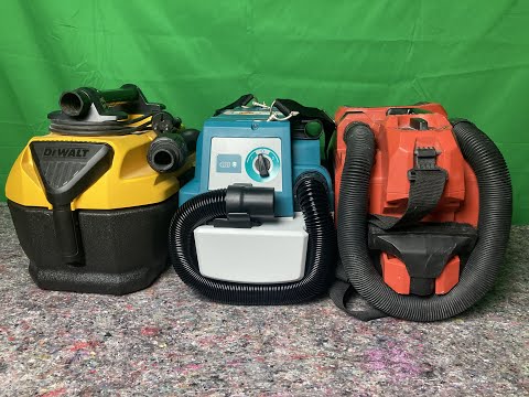 Видео: Hilti VC 5-22, DeWalt DCV584L и Makita DVC750