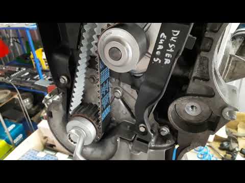 Видео: Рено Дастер 1.5 К9К установка меток ГРМ