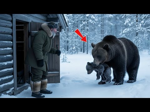Видео: Плачущая медведица принесла умирающего детёныша к человеку. То, что он сделал — невероятно!