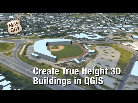 Видео: Создание 3D-зданий истинной высоты в QGIS