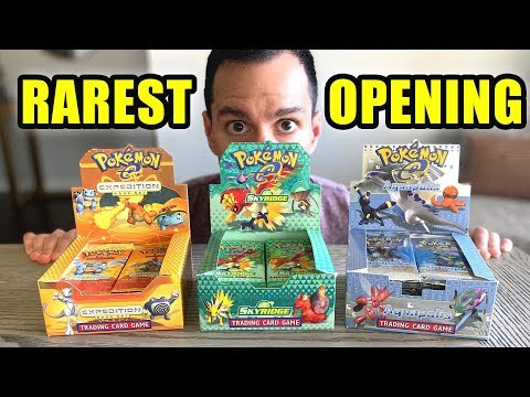 Видео: САМЫЕ РЕДКИЕ открытия карт покемонов, которые я когда-либо делал! (ТОЛЬКО наборы Skyridge, Aquapo...