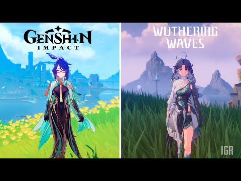 Видео: Genshin Impact VS Wuthering Waves (часть 1) — сравнение деталей и физики