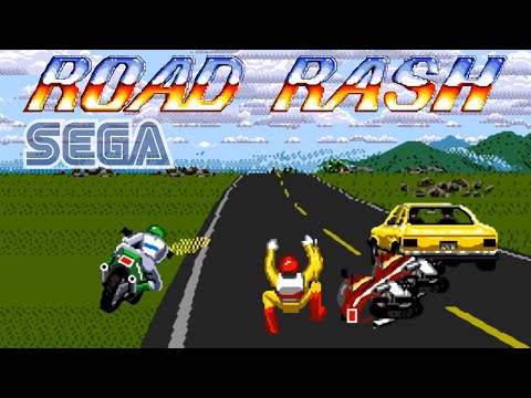 Видео: Road Rash (16 Bit Sega Genesis) - Прохождение первой части Роад Раш на Сега Мега Драйв (гонки)