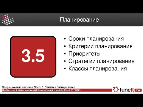 Видео: ОС #3-5. Планирование