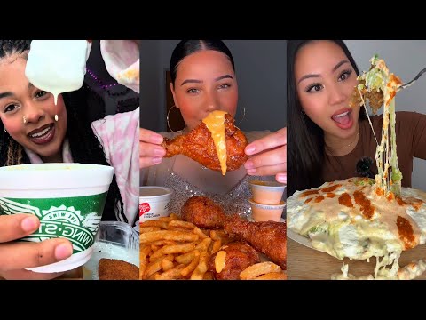Видео: Подборка TIKTOK Mukbang | Wingstop, KFC, Chipotle, Wendy's, In-N-Out и другие!