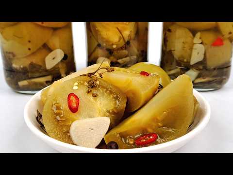 Видео: МАРИНОВАННЫЕ ЗЕЛЕНЫЕ ПОМИДОРЫ НА ЗИМУ ❗ Самые вкусные помидоры, пошаговый рецепт!