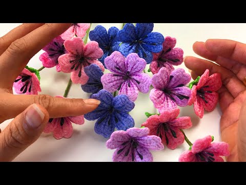 Видео: Вязание герани крючком: схема для начинающих