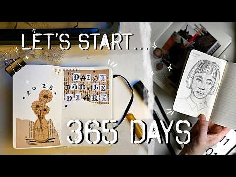 Видео: Начните ежедневный дневник рисования вместе со мной • Сможем ли мы завершить 365 дней РИСОВАНИЯ?!