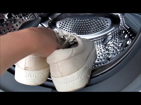 Видео: Стирка обуви в стиральной машине LG Интенсивно 60 / Footwear in washing machine LG Intensive 60