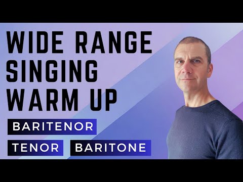 Видео: Разминка для пения в широком диапазоне — тенор, баритенор, баритон