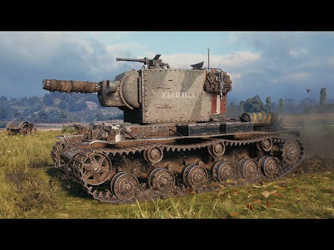 Видео: КВ-2 (Р) • 6.8К УРОНА 6 ФРАГОВ • WoT Gameplay