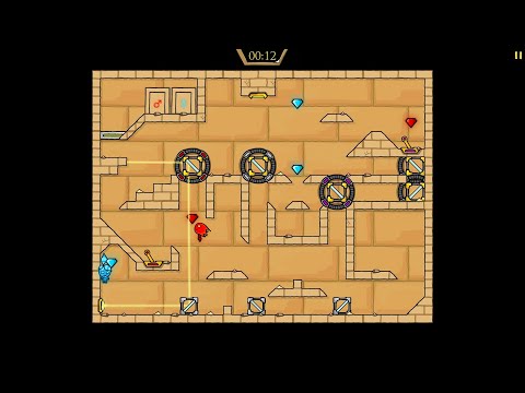 Видео: Огонёк разогрелся или разгорелся?! Огонь и Вода 2: ур 12 Fireboy and Watergirl 2: The Light  lv 12