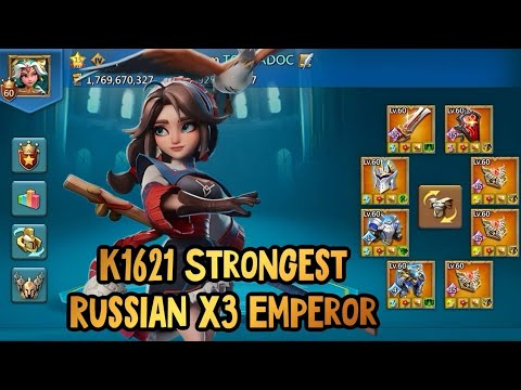 Видео: Lords Mobile - K1621 3 PEACE EMPEROR RL OVERVIEW ‼️ОБЗОР ИМПЕРАТОРСКОГО АККАУНТА С РУ КОМЬЮНИТИ🤯💥