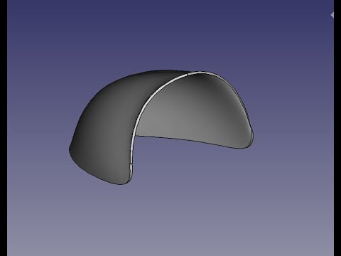 Видео: FreeCad Фонарь самолёта