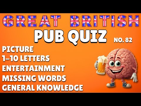 Видео: Викторина «Большой британский паб»: картинки, буквы от 1 до 10, развлечения, пропущенные слова и ...