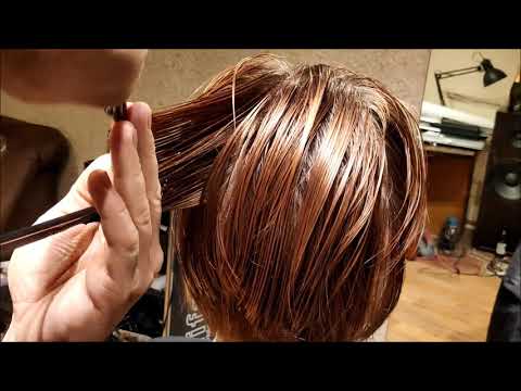 Видео: Женская короткая стрижка. women haircut. bob