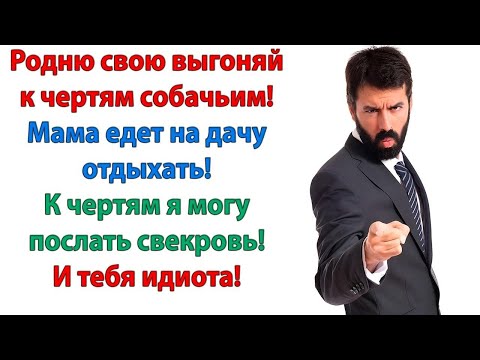 Видео: Если твоей маме мешает родня на моей даче, пусть сидит дома! А не лазит по гостям невестка свек