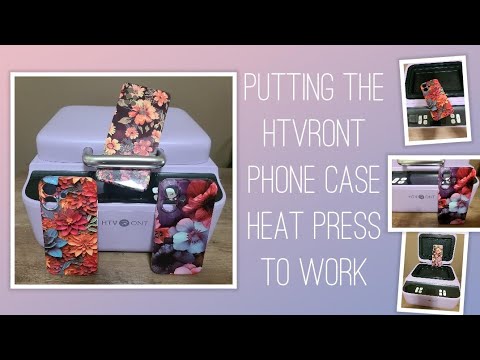 Видео: Термопресс для чехла для телефона HTVRONT в действии. Обожаю его!
