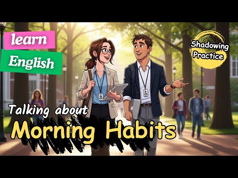 Видео: Повседневный английский | Узнайте, как рассказать об утренних привычках + практика разговорной речи