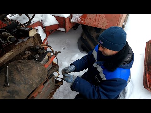 Видео: Первый запуск Кировца К744 после зимы.