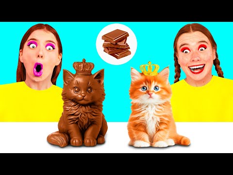 Видео: Челлендж. Шоколадная Еда vs Настоящая еда | Умные Гаджеты или Лайфхаки от BaRaDa Best