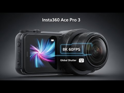 Видео: Полные характеристики Insta360 Ace Pro 3 (8K 60 кадров в секунду, глобальный затвор, 3 нм ИИ)