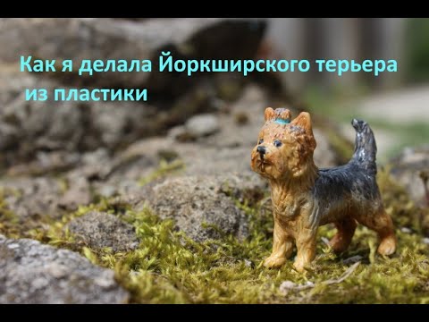 Видео: Как я делала Йоркширского терьера из полимерной глины(пластики)/Процесс