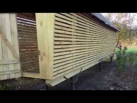 Видео: Хранилище для початков кукурузы (КІШ для зберігання кукурудзи )