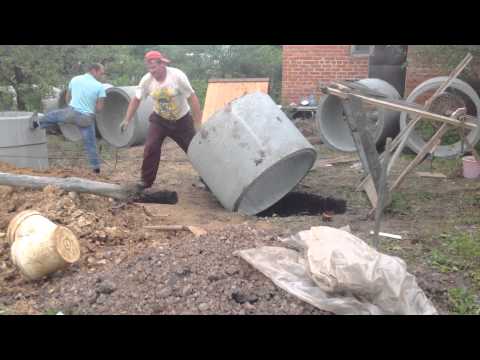 Видео: Монтаж колец в ручную. Тульская область д.Никулинские выселки 23.07.15