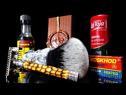 Видео: Бритьё! Fatip. La Toja.    Dscosmetic. Восход. Clubman Pinaud.