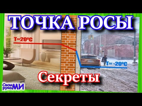 Видео: Точка росы. Секрет!!! Конденсат в доме. Сырые стены