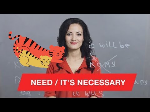 Видео: Need / It's necessary ( ошибки в английском )