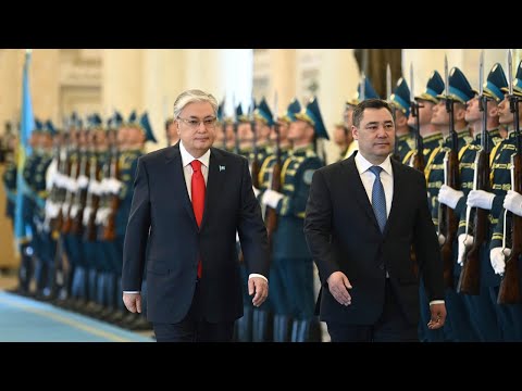 Видео: Визит президента Кыргызстана Садыра Жапарова в Акорду