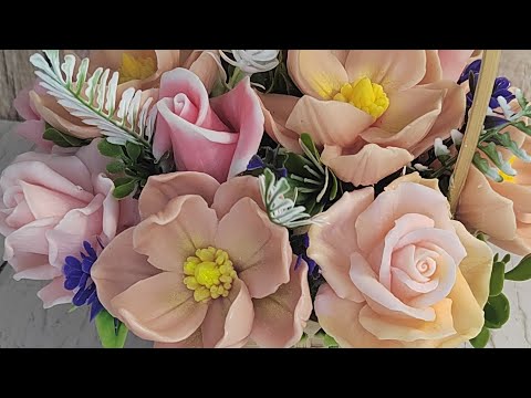 Видео: Мыловарение.Букет из роз и магнолии.